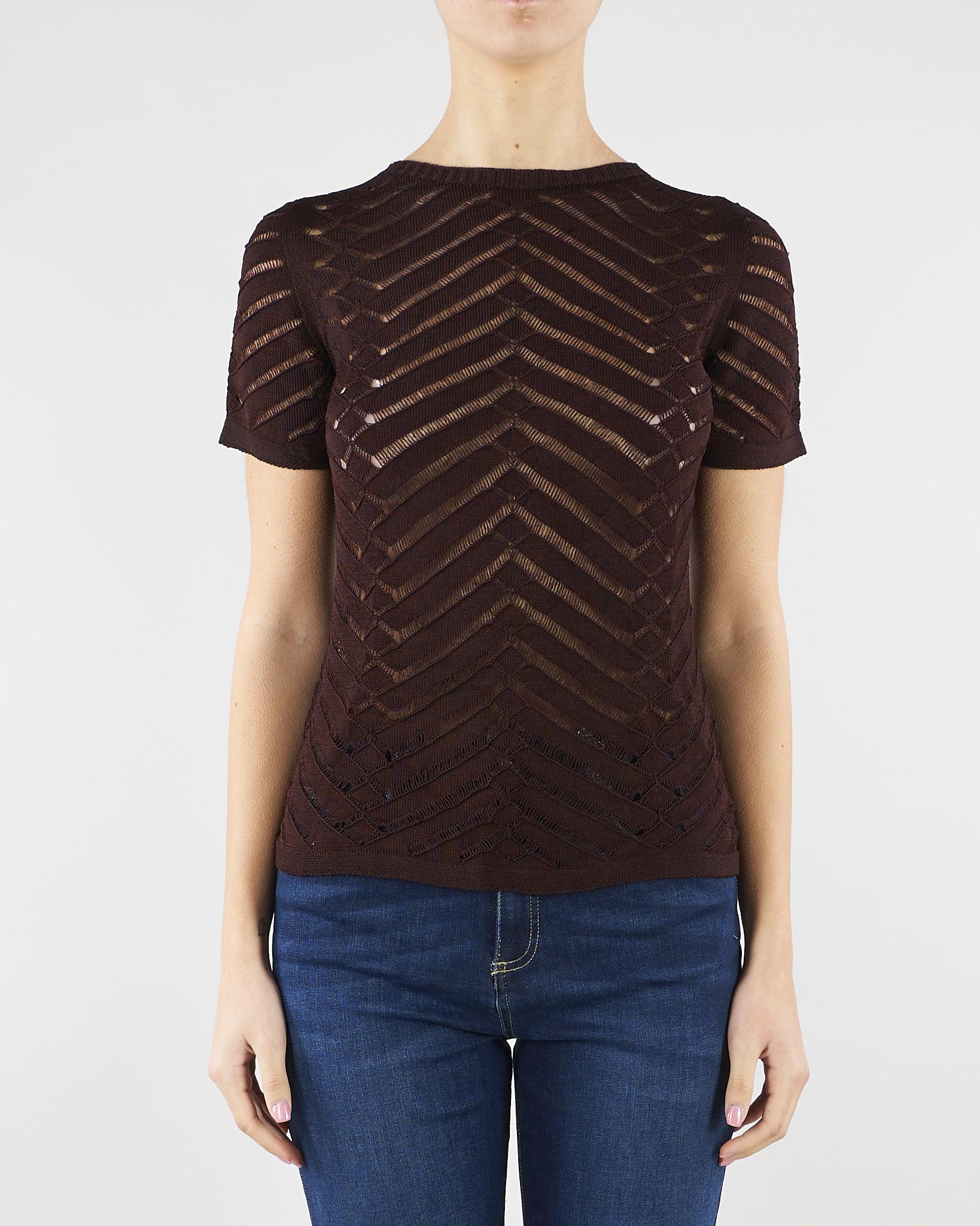 Maglia Coffee fitted chevron TT3101 12110 TWIN SET 