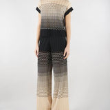 Pantalone Yoda Crema-Nero in maglia YODA 810 NENETTE 