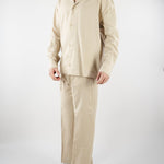 Camicia Beige in lino CA3638 25 I'M BRIAN 