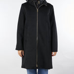 Giubbotto Nero in panno e nylon CS1711150974 999 SEVENTY 