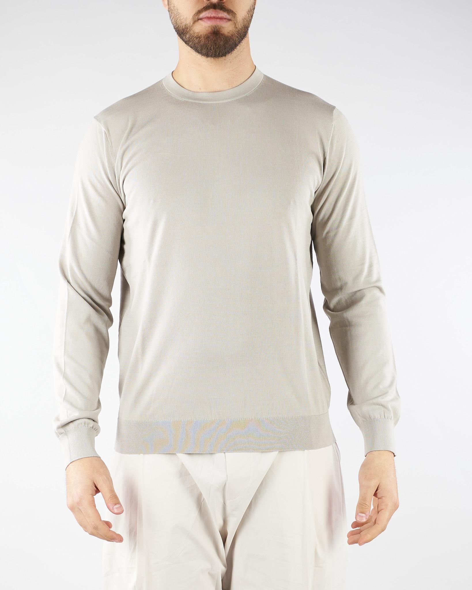 Maglia Grigio in puro cotone Ultrafine DK17035 98 DIKTAT 