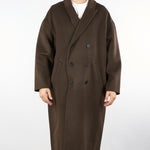 Cappotto Moro Oversize doppiopetto in pura lana B6F0026 69M AMARANTO 