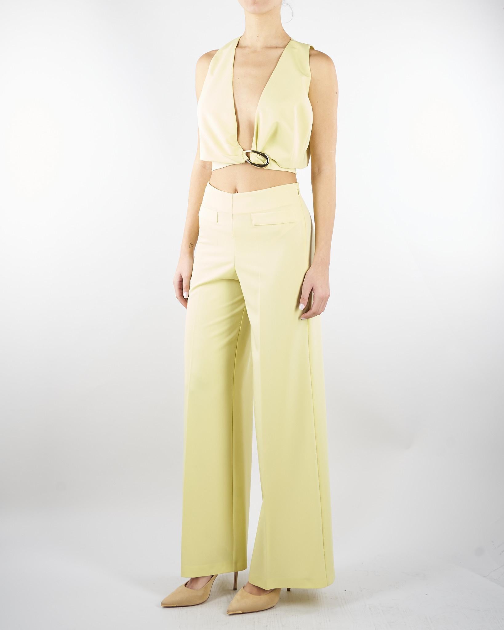 Pantalone Lime in tela fluida PA03001TTEL0015 V0774 SIMONA CORSELLINI 