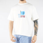 T-shirt Boxy Bianco con stampa 'Ricottaro' MAU3DICI01 01 3DICI 
