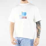 T-shirt Boxy Bianco con stampa 'Ricottaro' MAU3DICI01 01 3DICI 