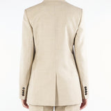 Blazer Beige regular fit in flanella BOLSENA 52 MAX MARA STUDIO 
