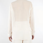 Camicia Burro in georgette con strass CA10201TGEO0001 V0359 SIMONA CORSELLINI 