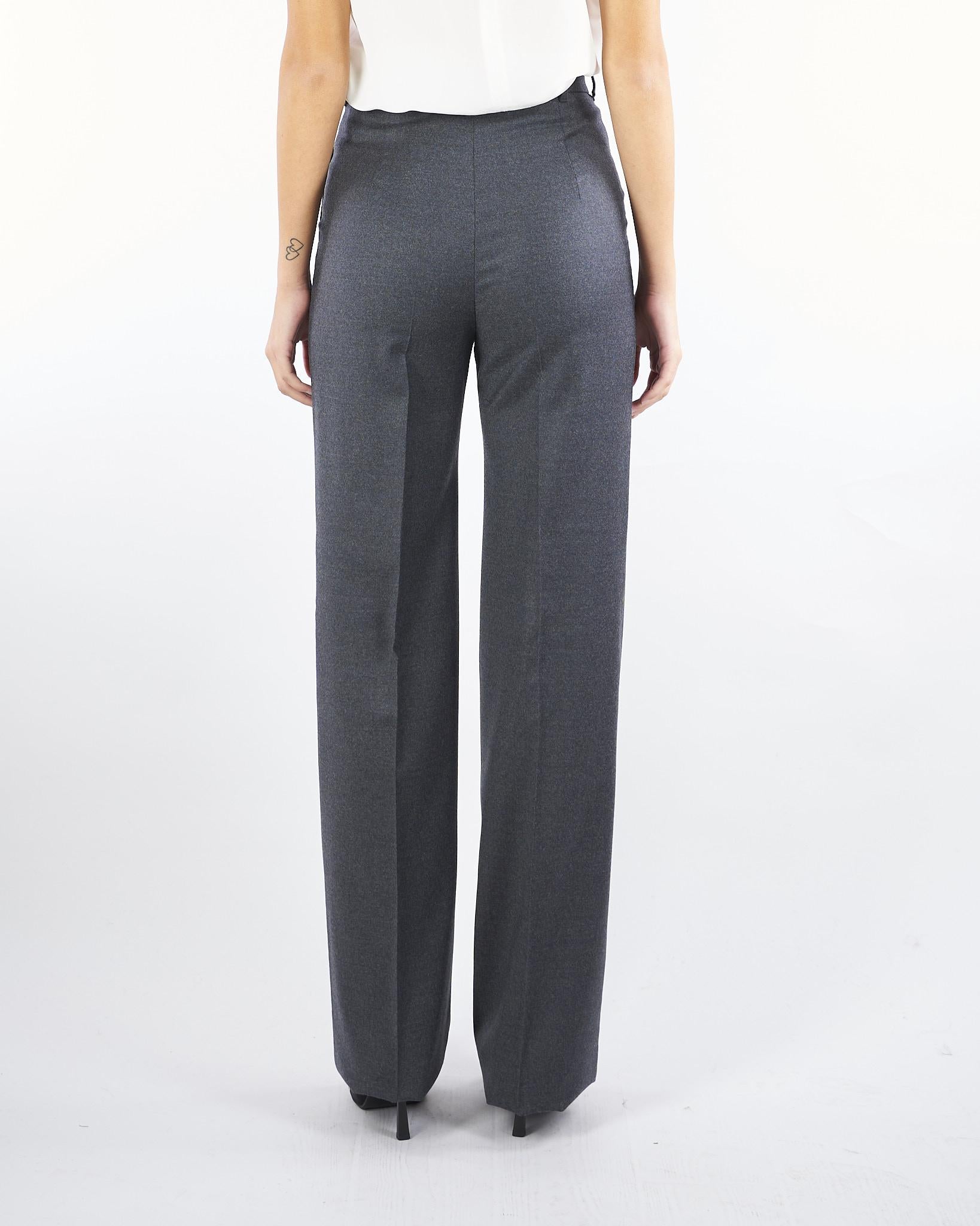 Pantalone Antracite in flanella stretch LAMBRO 3 MAX MARA STUDIO 