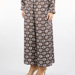 Pantalone Marrone ampio in seta TORTONA 1 MAX MARA WEEKEND 