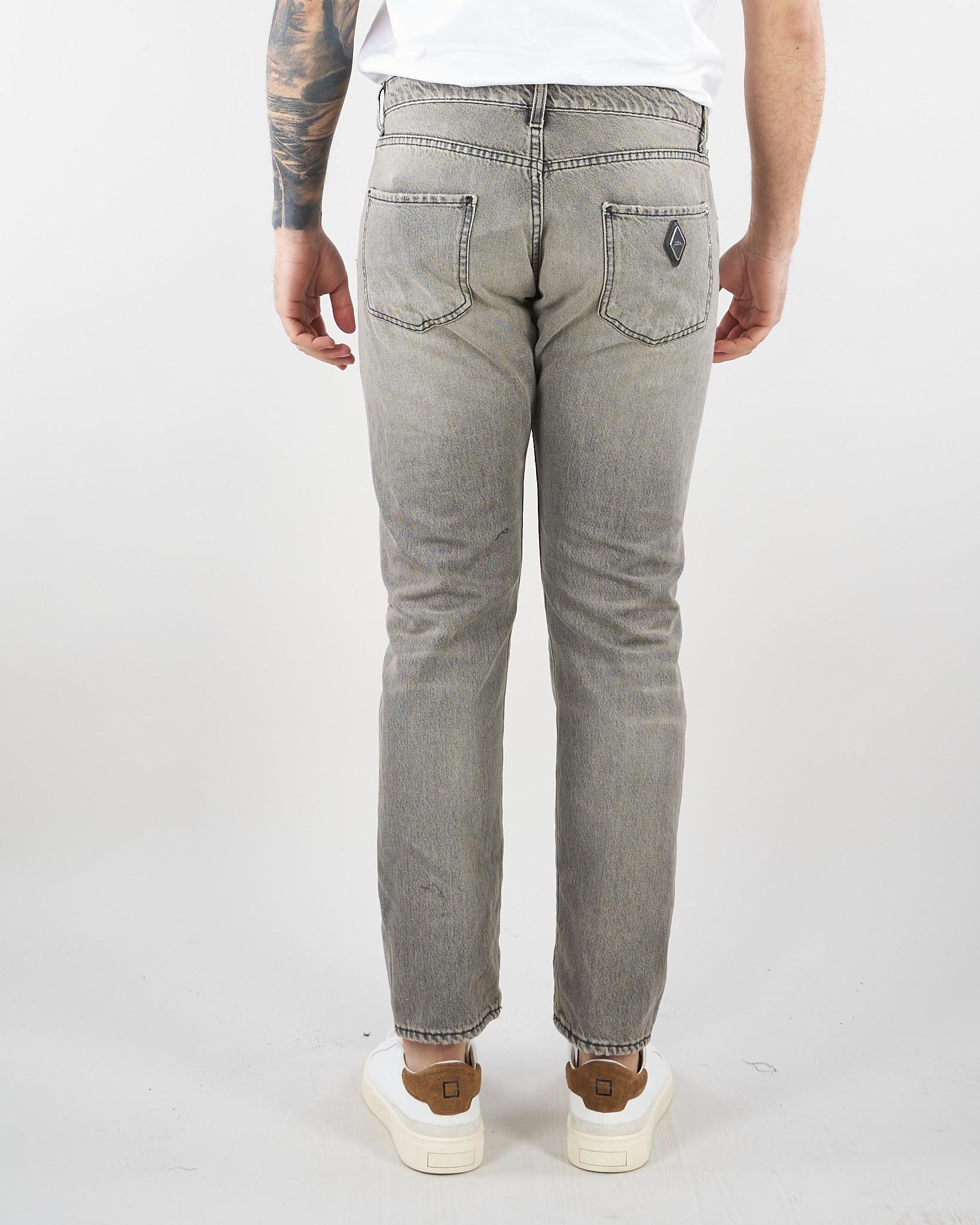 Jeans Grigio cinque tasche XJ3252 98 YES LONDON 