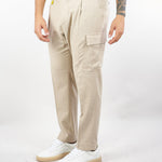 Pantalone Cargo Beige in flanella di lana 3932P1698253600 23 MANUEL RITZ 