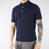 Polo in maglia Blu a costa piatta 4032M508263312 89 MANUEL RITZ 