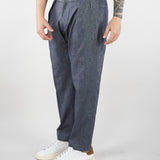 Pantalone Robin Blu in misto cotone e lino GC1PSS266901 E012 GOLDEN CRAFT 