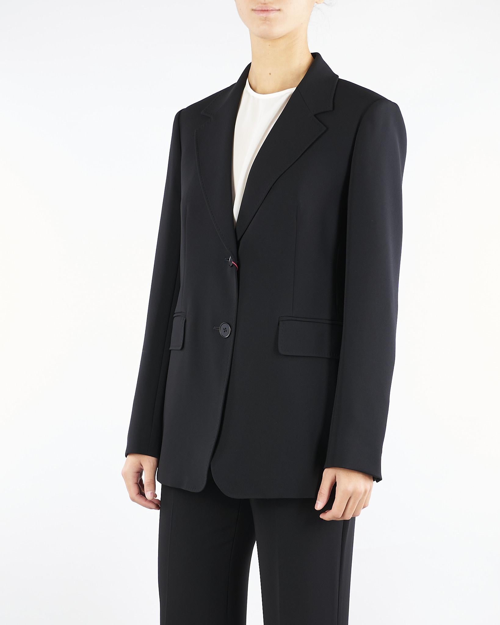 Blazer Nero monopetto in cady LINZ 1 MAX MARA STUDIO 