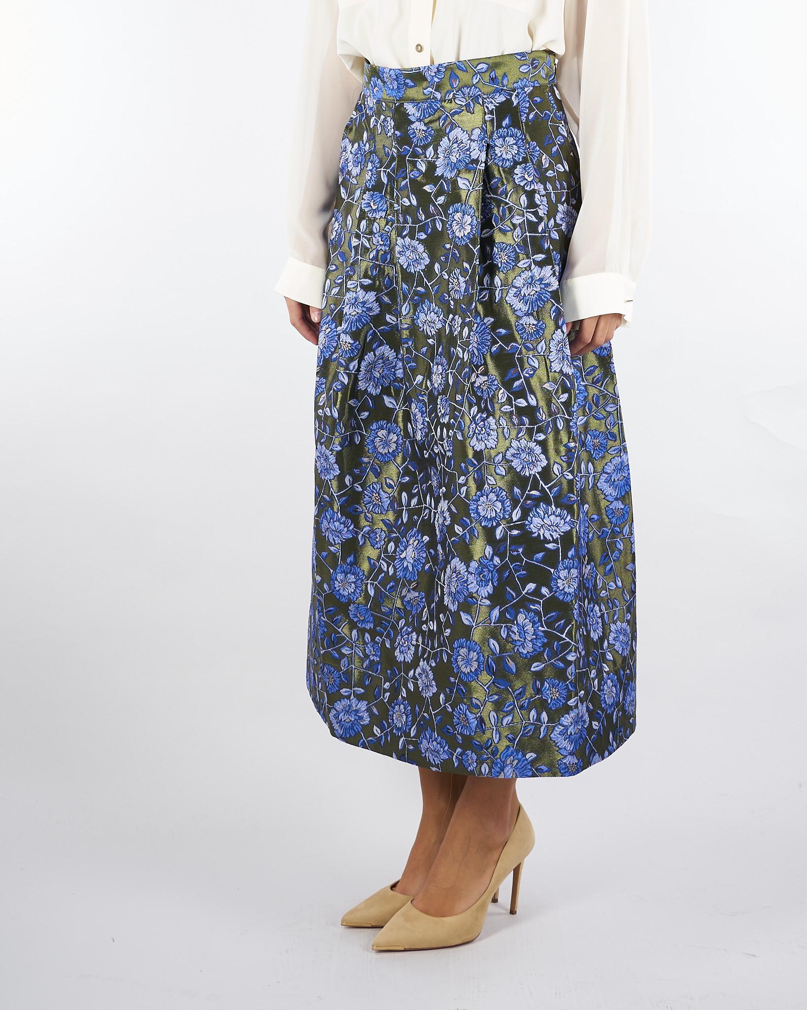 Gonna Verde-Blu a fantasia GIN 2238 NENETTE 