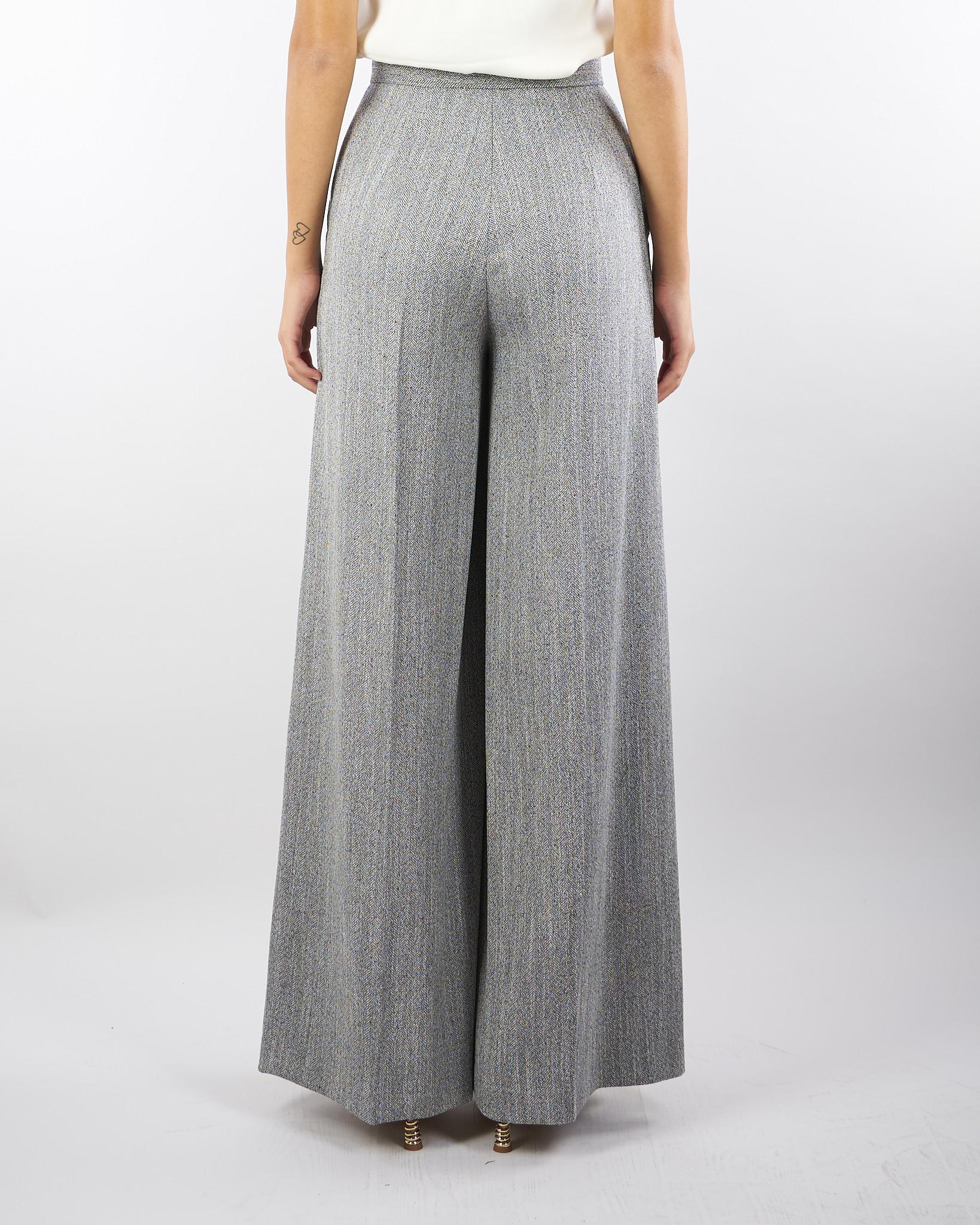 Pantalone Grigio Wide leg PA2206 98 BOHEMIAN VI 