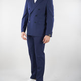 Abito Blu doppiopetto in fresco lana 4030A3378260000 88 MANUEL RITZ 