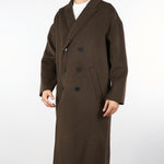 Cappotto Moro Oversize doppiopetto in pura lana B6F0026 69M AMARANTO 