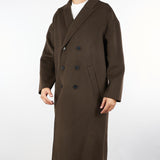 Cappotto Moro Oversize doppiopetto in pura lana B6F0026 69M AMARANTO 