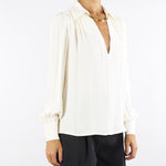 Camicia Milk in georgette con dettaglio gioiello CA12356E2 DZ9 ELISABETTA FRANCHI 