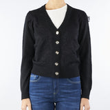 Cardigan Nero con inserti in pizzo NS040 99 NO SECRETS 