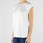 Blusa Fenx Avorio con strass FENX 4 NENETTE 