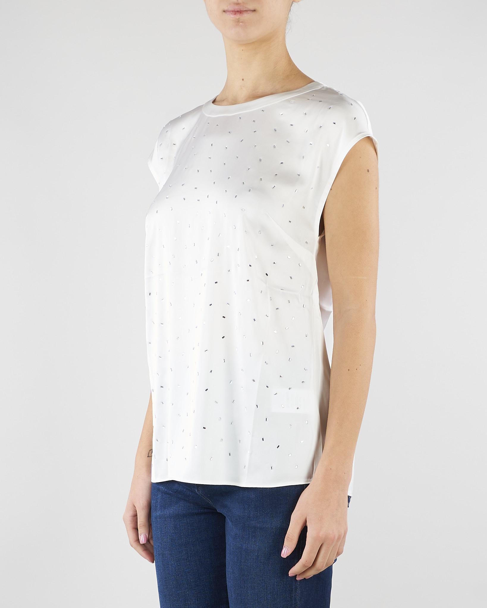 Blusa Fenx Avorio con strass FENX 4 NENETTE 