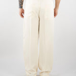 Pantalone Panna in tessuto fluido con gamba e fondo ampio PA3696 2 I'M BRIAN 