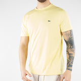 T-shirt Giallo in cotone Pima TH6709 107 LACOSTE 