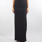 Gonna Nero in crêpe leggero con dettagli smoking GO11156E2 110 ELISABETTA FRANCHI 