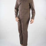 Pantalone Chino Tortora in fresco di lana 4032P1658260000 29 MANUEL RITZ 