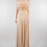 Abito Carne-Burro Red Carpet in tulle e jersey lurex ABR4462E2 X81 ELISABETTA FRANCHI 