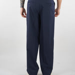 Pantalone Blu con doppia pences e fondo ampio B6AB0041 89M AMARANTO 