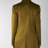 Blazer Verde Olio in envers satin MSEALBINO 56 MAX MARA STUDIO 