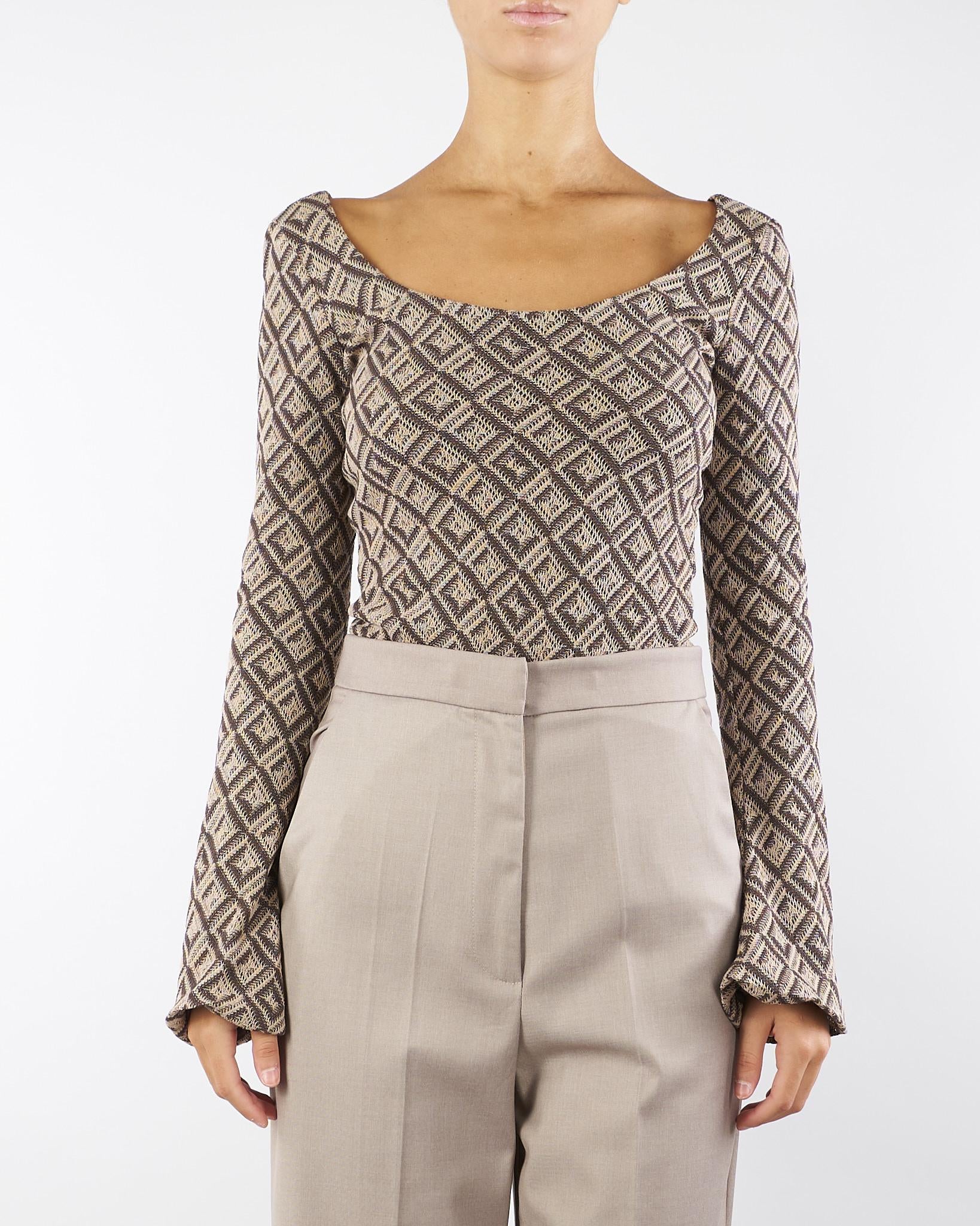 Body jacquard Marrone-Beige BHBO001 80 BOHEMIAN VI 