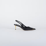 Slingback Nero con tacco scultura SA17L56E2 110 ELISABETTA FRANCHI 