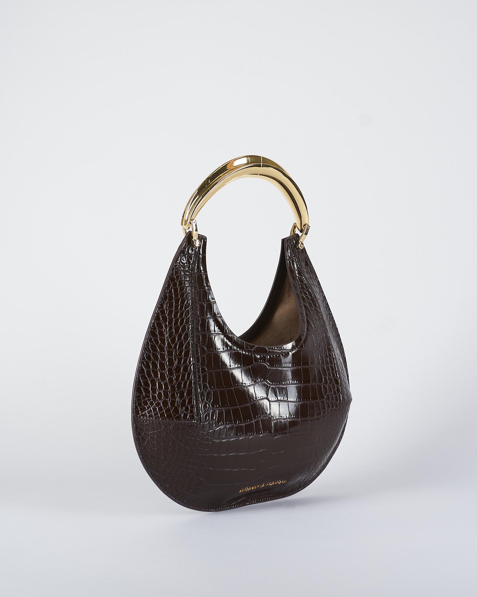 Borsa Hobo Coffee media con manico gioiello BS28A56E2 EA3 ELISABETTA FRANCHI 