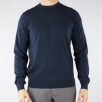 Maglia Blu in puro cotone Ultrafine DK17035 89 DIKTAT 