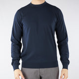 Maglia Blu in puro cotone Ultrafine DK17035 89 DIKTAT 