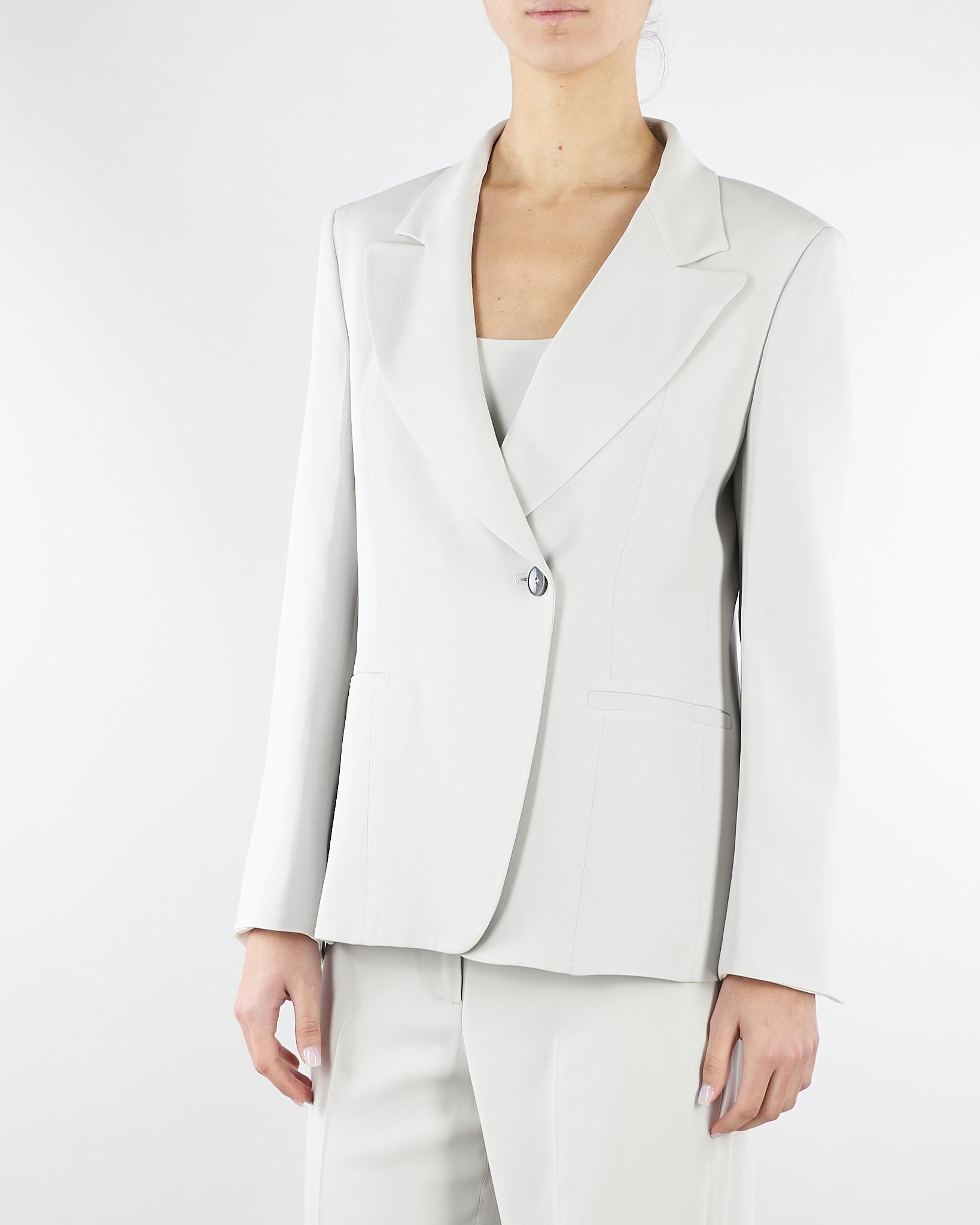 Giacca Calce monopetto in cady crêpe viscosa GI0922460206 902 SEVENTY 