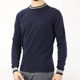 Maglia in lana merinos con profili a contrasto Jeordie's