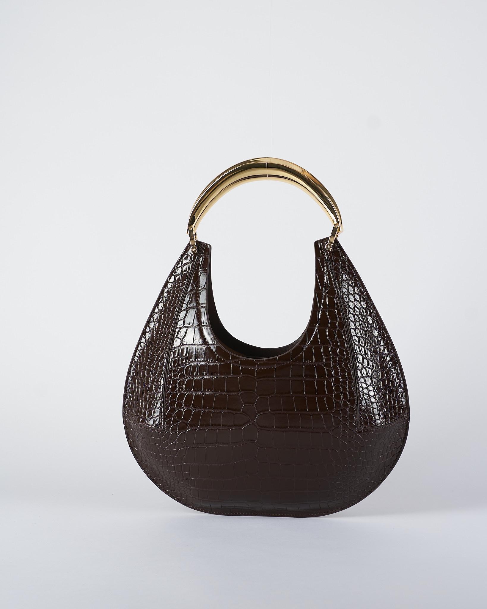 Borsa Hobo Coffee media con manico gioiello BS28A56E2 EA3 ELISABETTA FRANCHI 