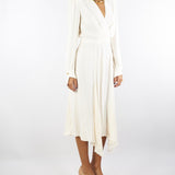 Abito Milk in georgette con collana tubolare ABT0356E2 DZ9 ELISABETTA FRANCHI 