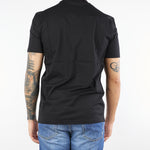 T-shirt Nero in cotone elasticizzato L1TFW25266567 D001 LOW BRAND 