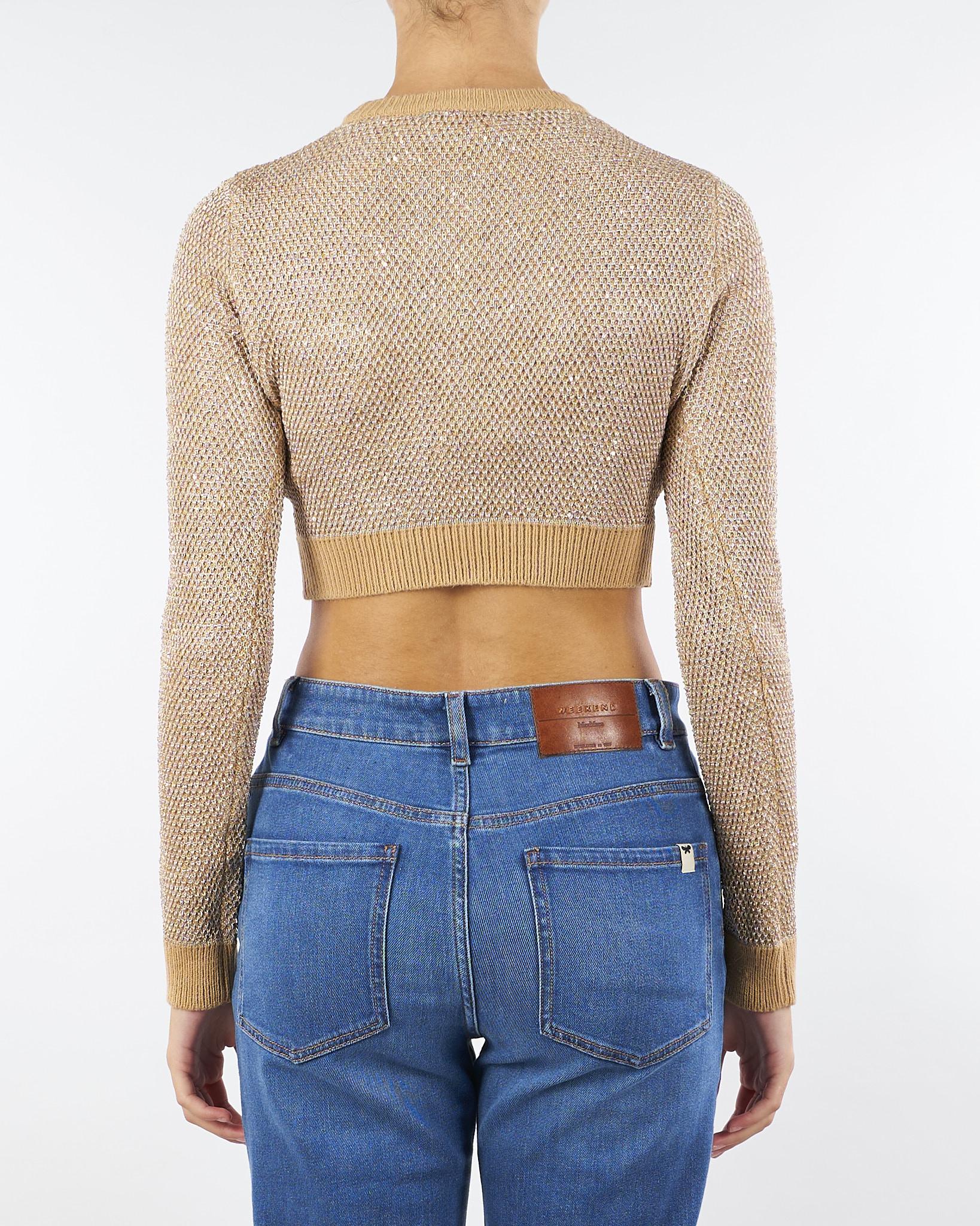 Top Hooney in maglia con paillettes MK56T57E2 EA2 ELISABETTA FRANCHI 