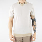 Maglia polo jacquard Sabbia DK17028 30 DIKTAT 