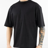 T-shirt basic boxy fit con ricamo logo al fondo Low Brand