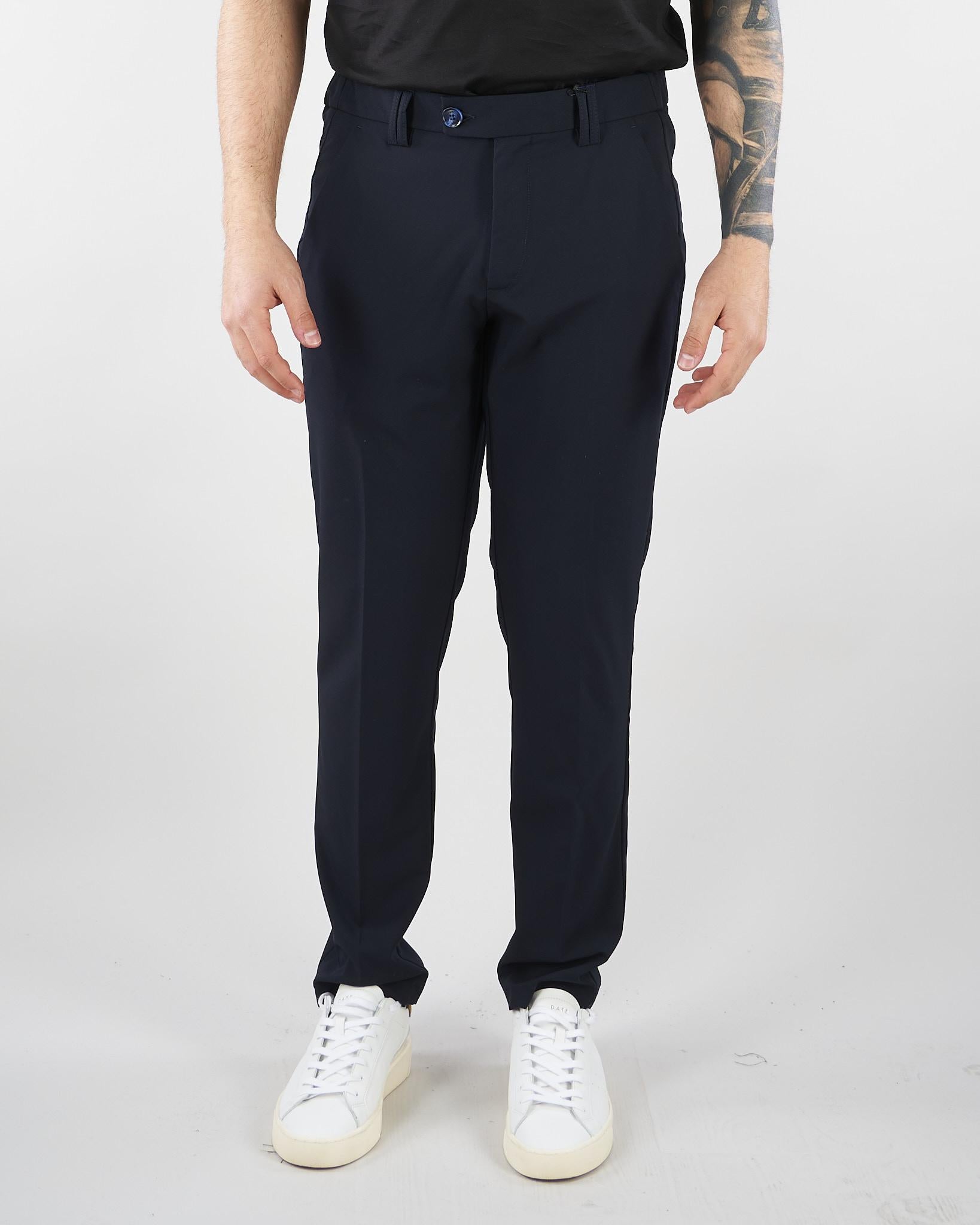 Pantalone Blu con elastico in vita U7000G5417 50 UNGARO 