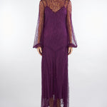 Abito Viola in pizzo TT2261 12635 TWIN SET 