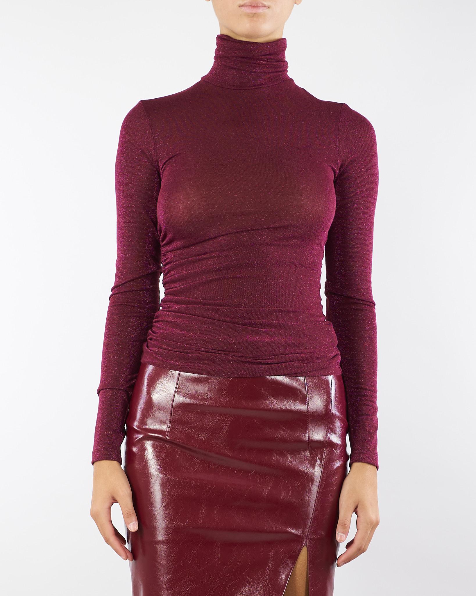 Maglia dolcevita Cherry in lurex MG00801TJER0061 V0741 SIMONA CORSELLINI 